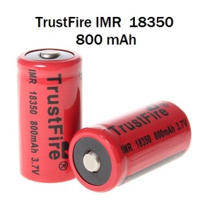 Μπαταρία TrustFire IMR 18350 800mAh 3.7V